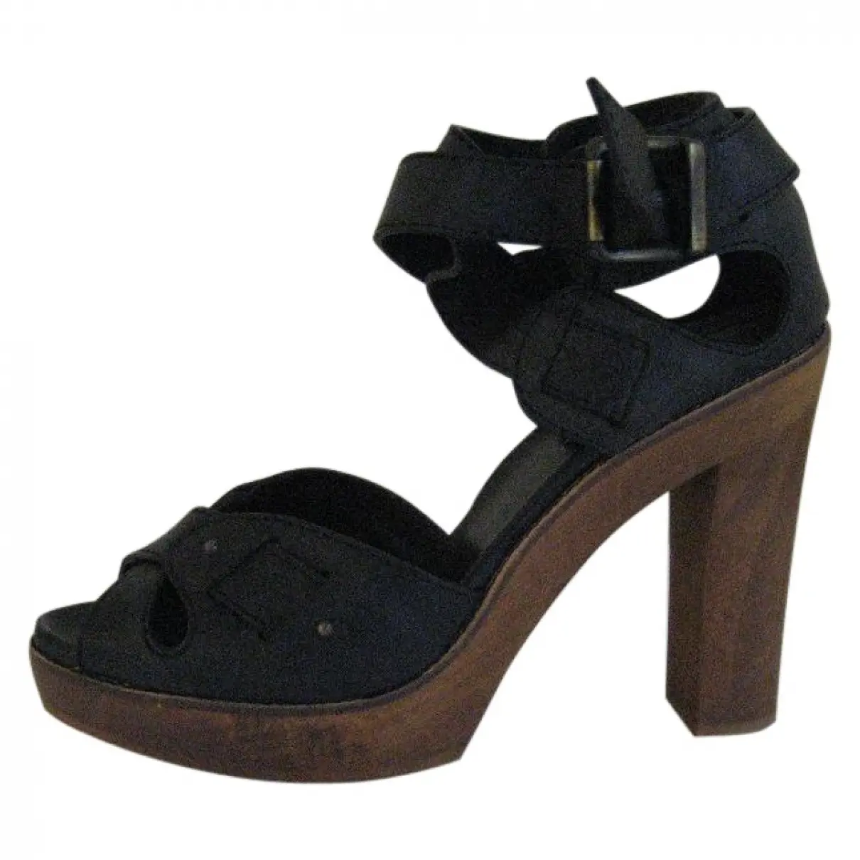 Black Leather Sandals Chloé