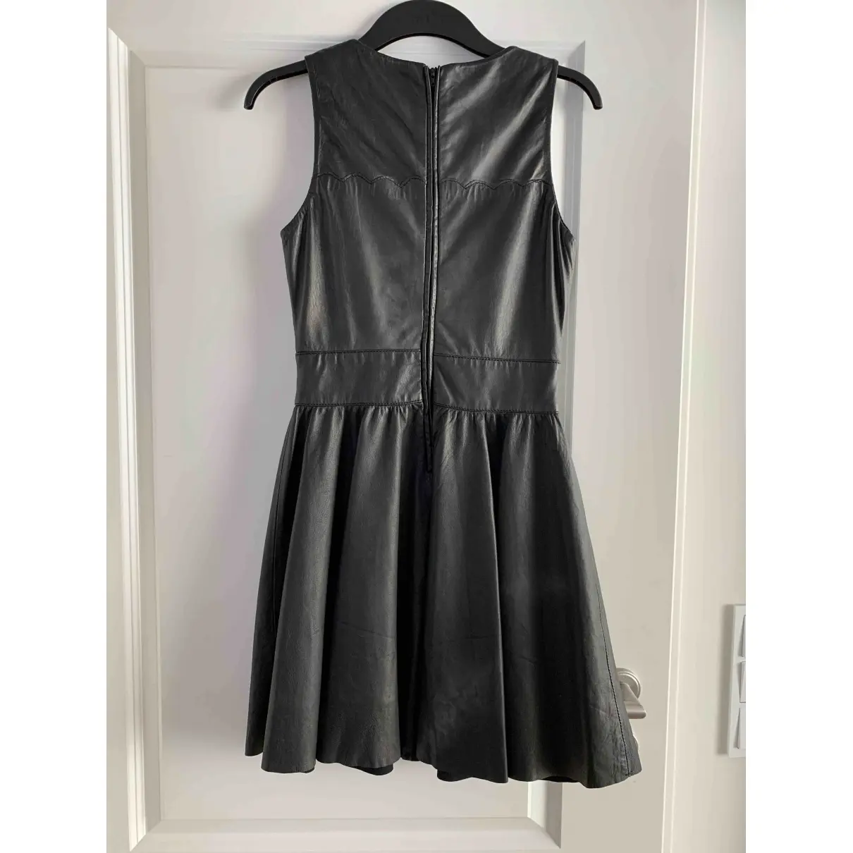 Sandro Leather mini dress for sale