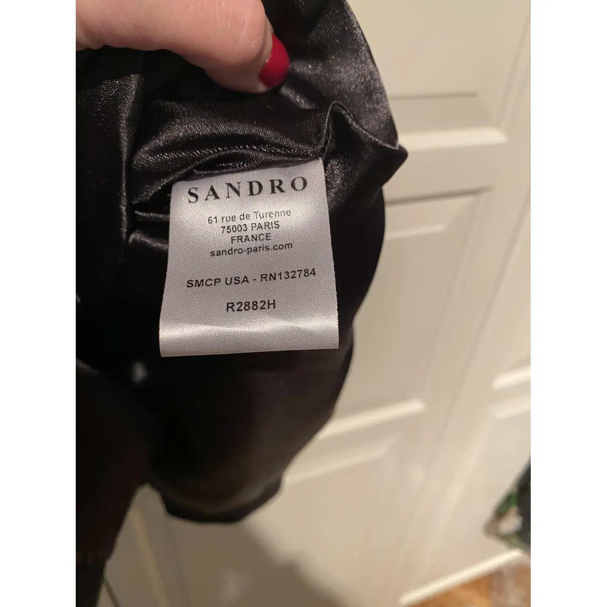 Leather dress Sandro