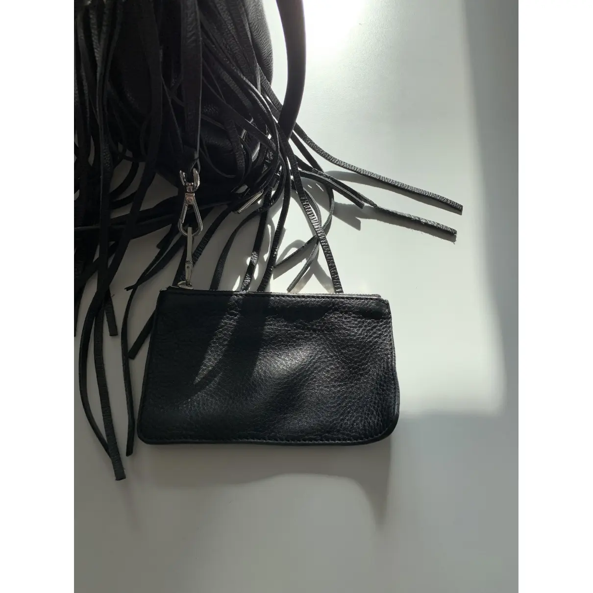 Leather handbag Sandro