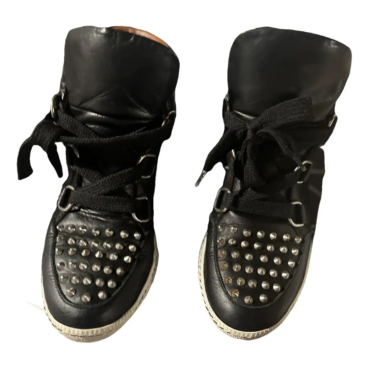 Leather trainers Sandro
