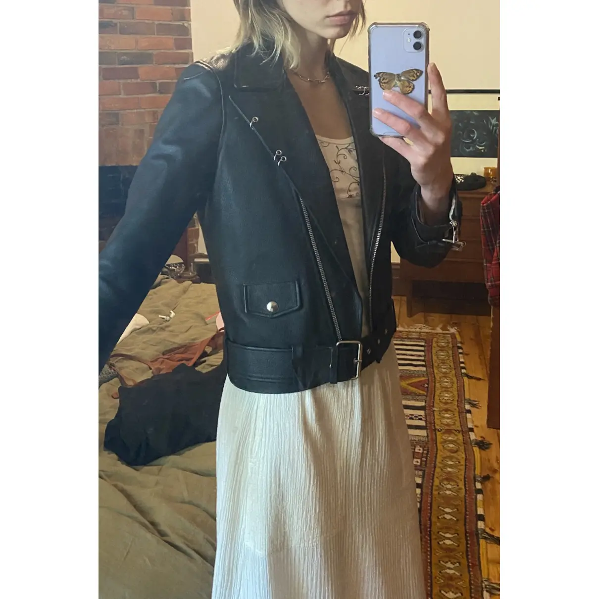 Leather jacket Sandy Liang