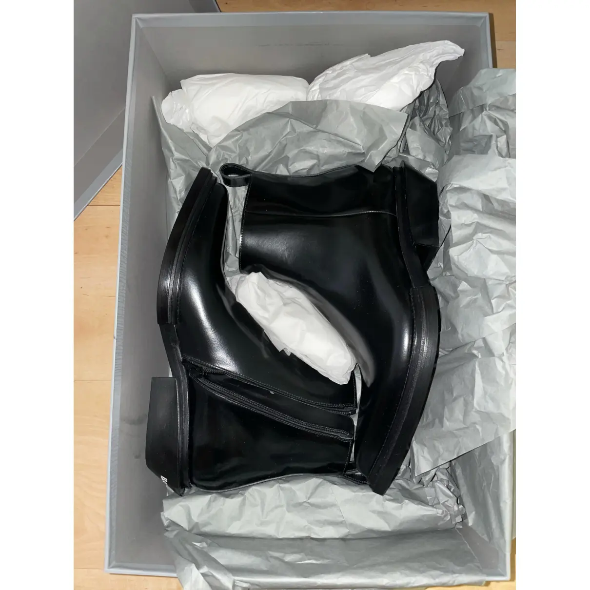 Santiag Harness leather boots Balenciaga