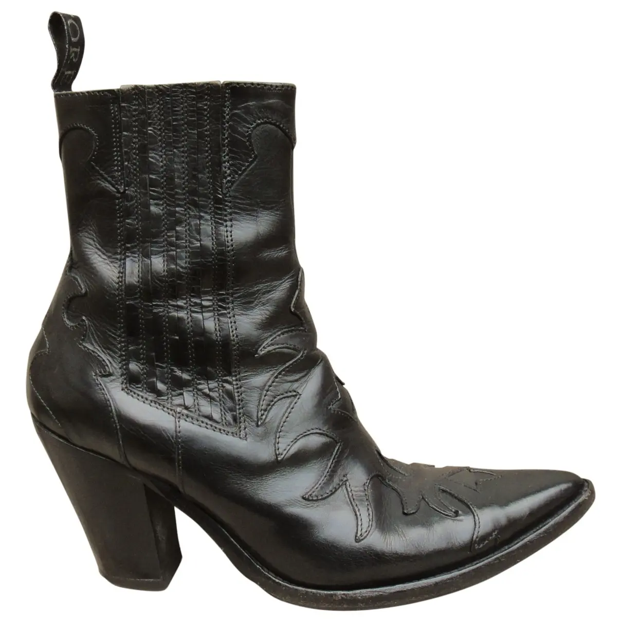 Leather western boots Sartore