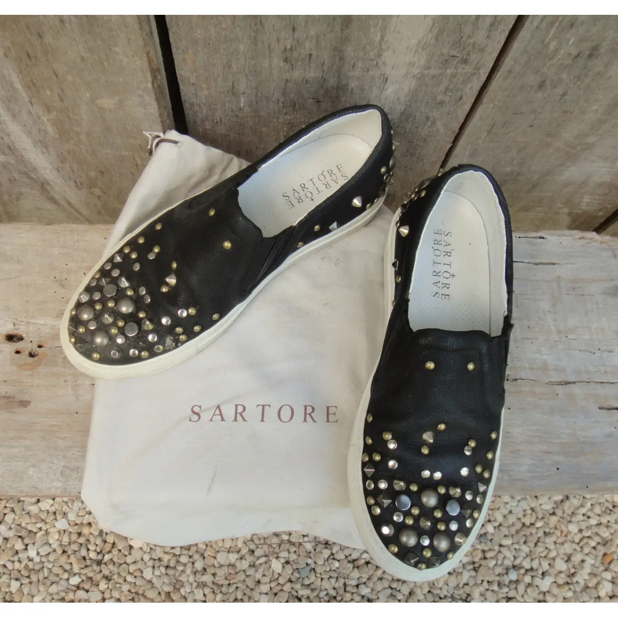 Leather trainers Sartore