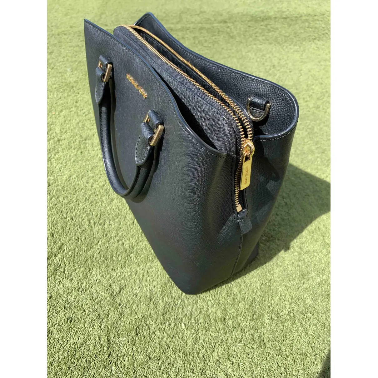 Savannah leather satchel Michael Kors