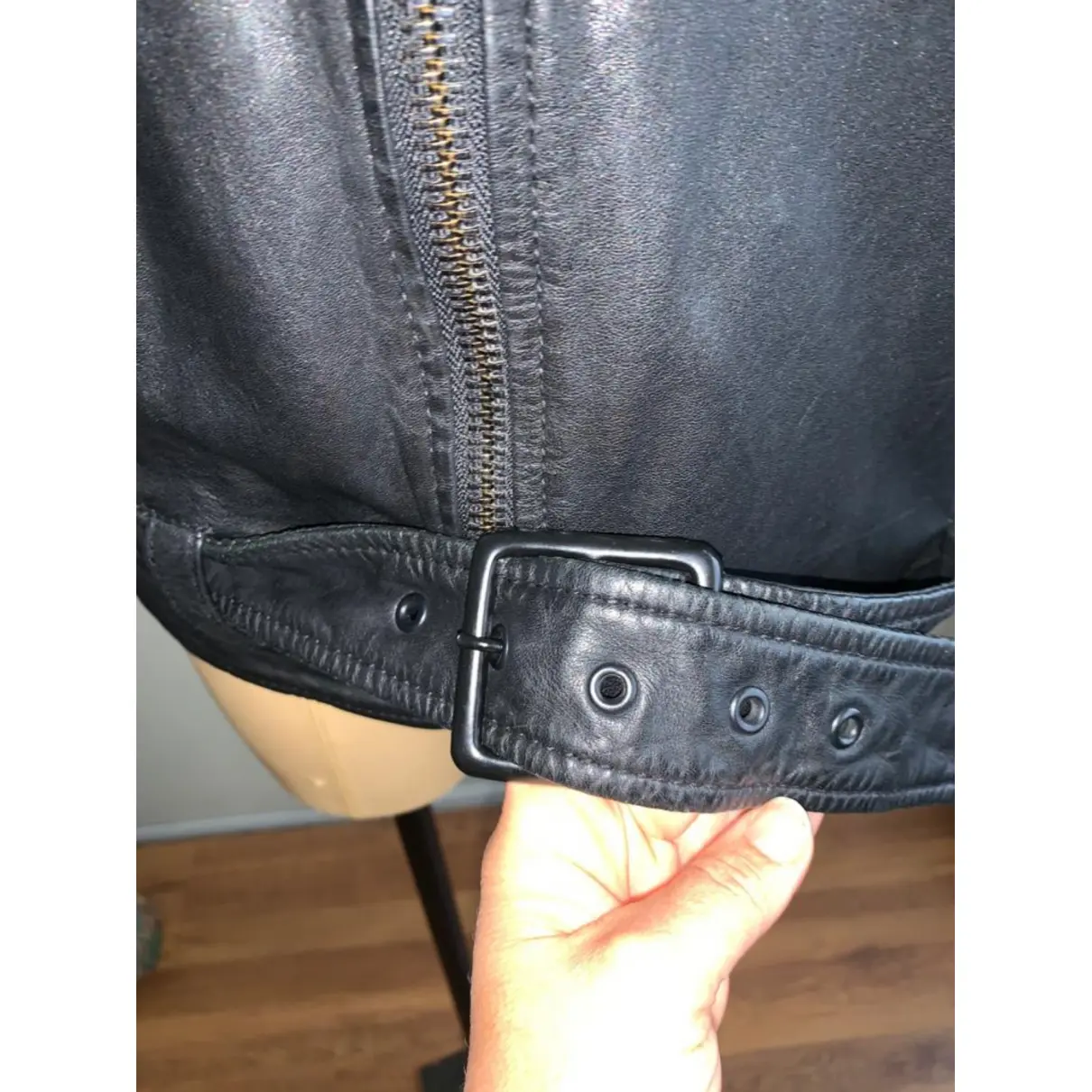 Leather biker jacket Schott