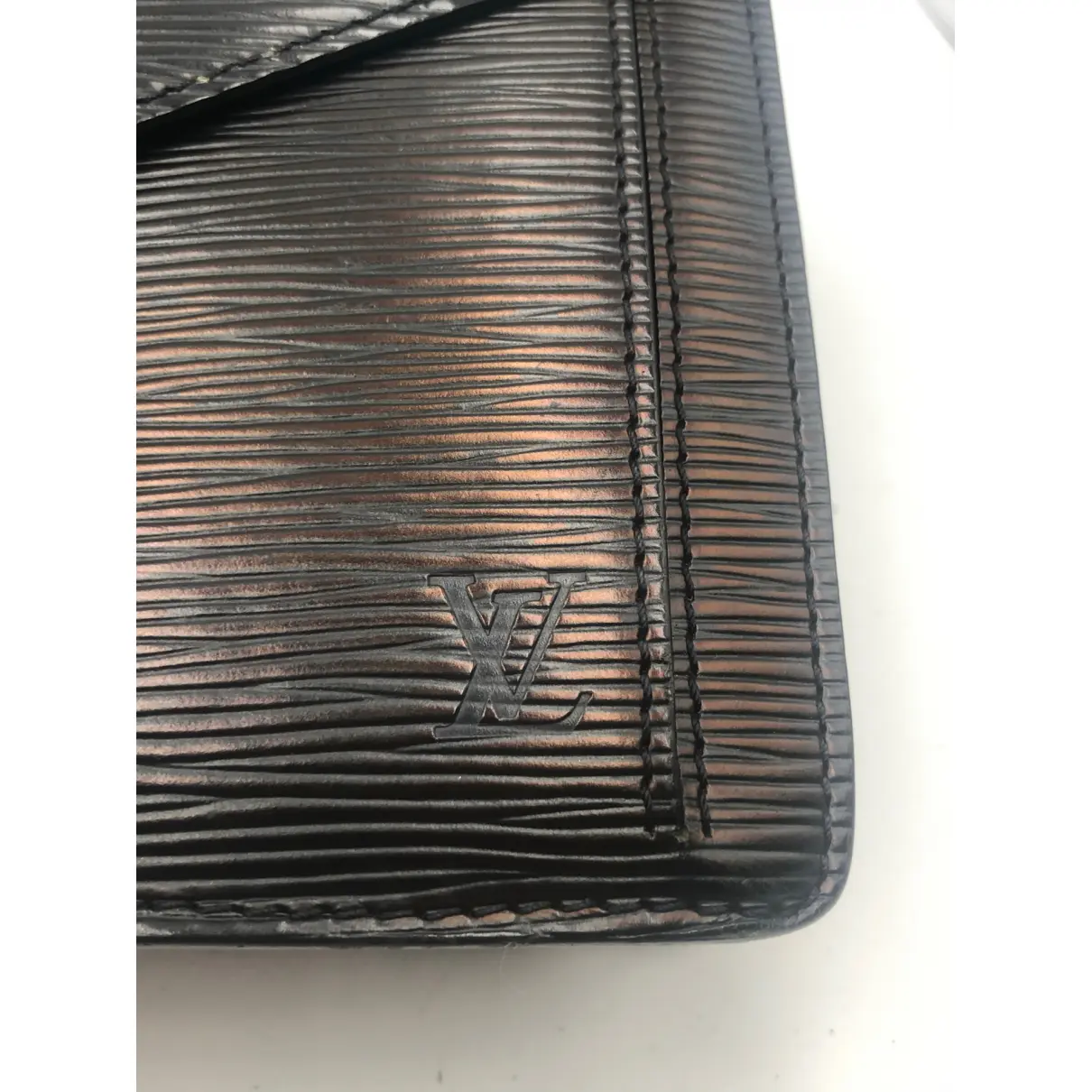 Sénateur leather clutch bag Louis Vuitton