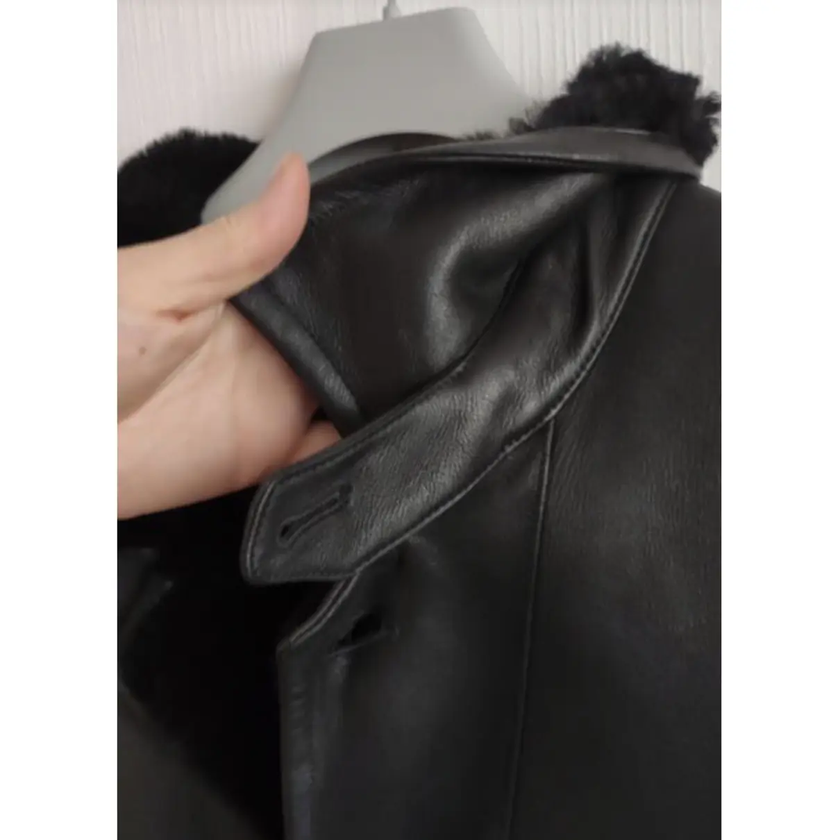 Leather coat SERAPHIN
