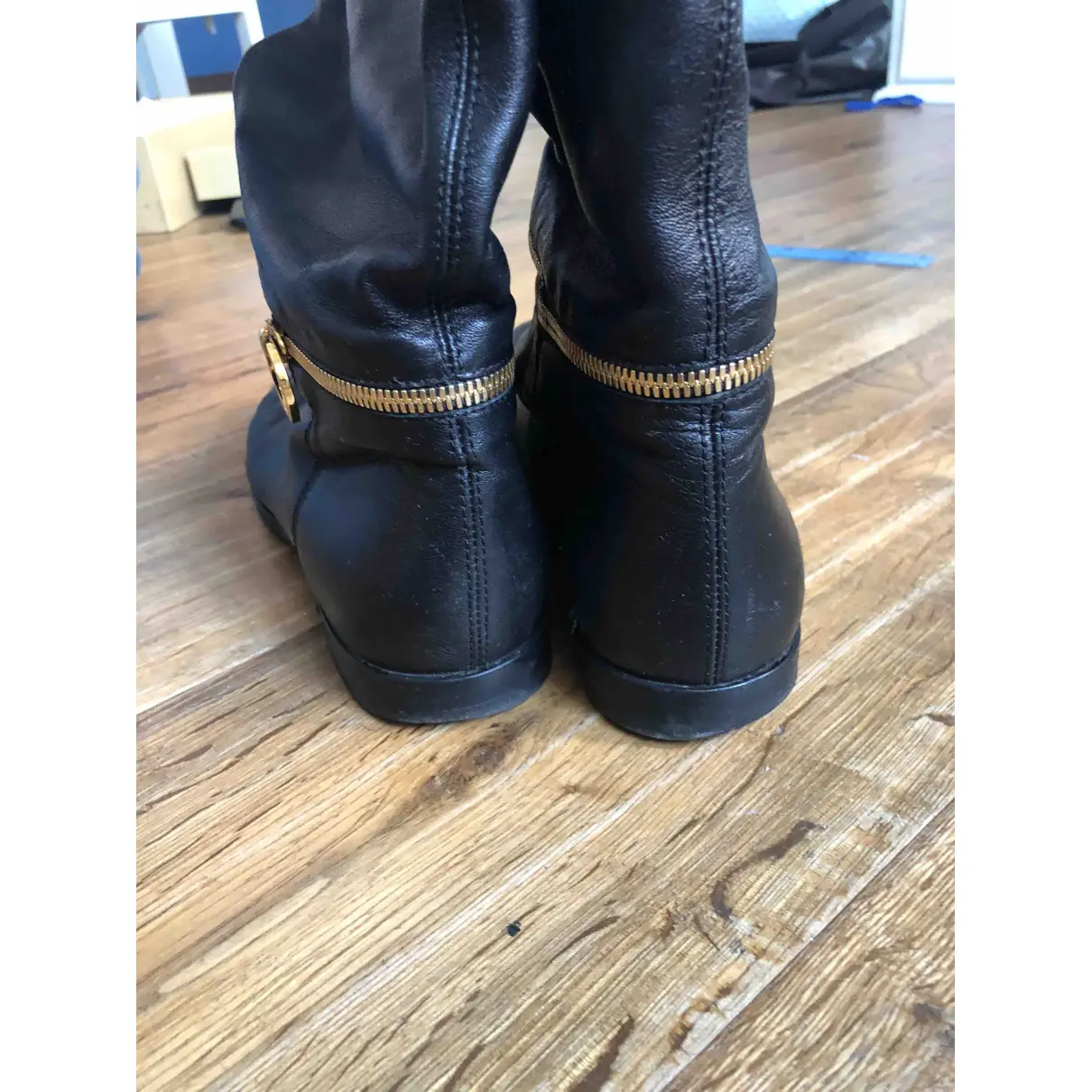 Leather riding boots Sergio Rossi