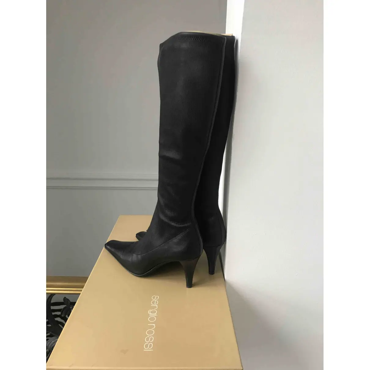 Buy Sergio Rossi Leather boots online