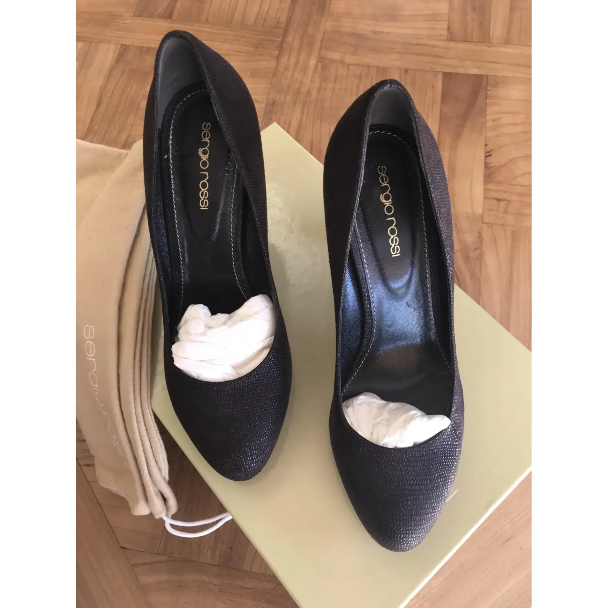 Buy Sergio Rossi Leather heels online