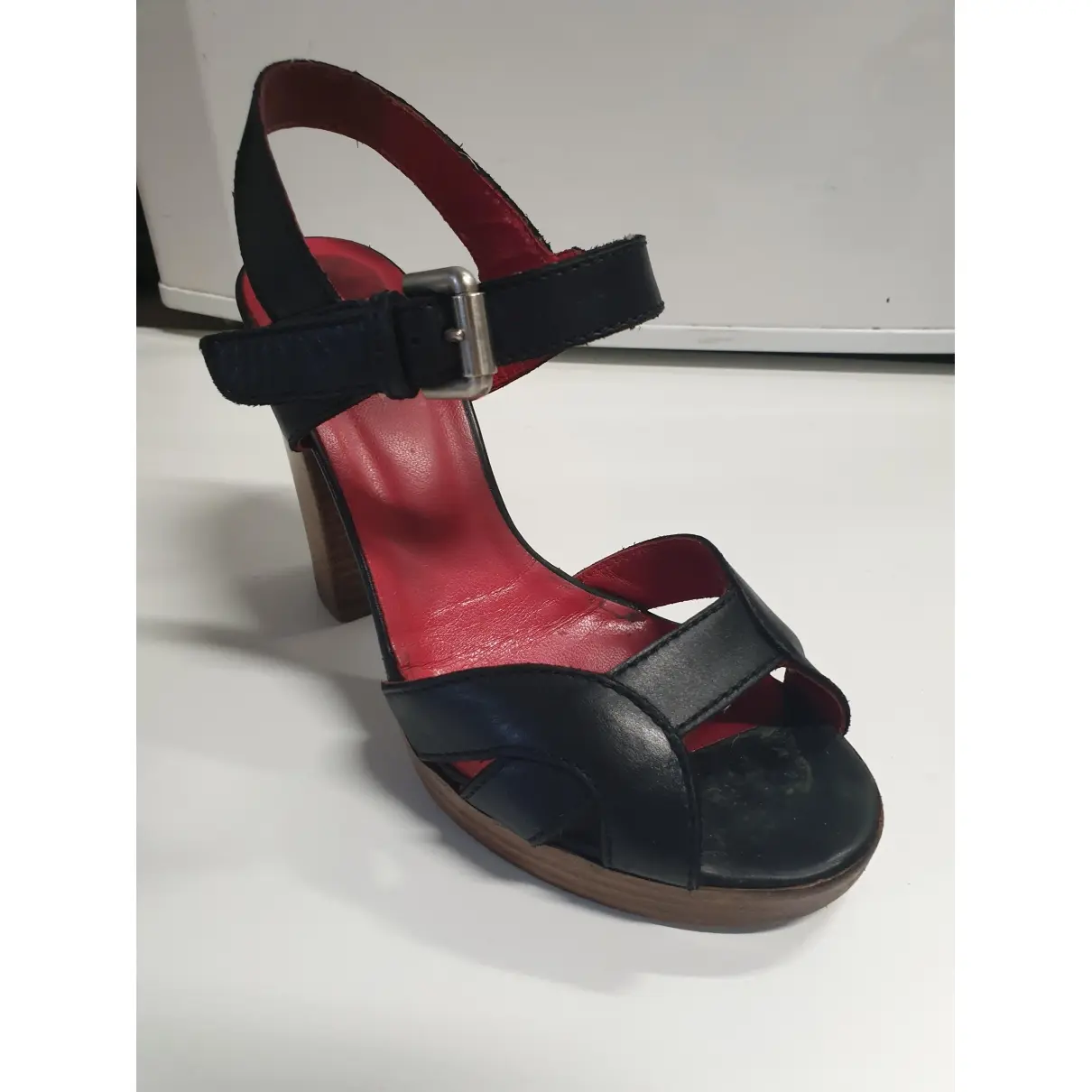 Sergio Rossi Leather sandal for sale