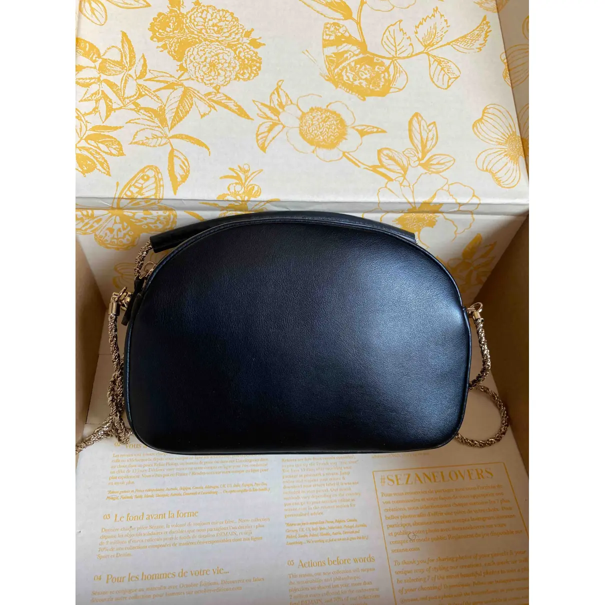 Buy Sézane Leather crossbody bag online