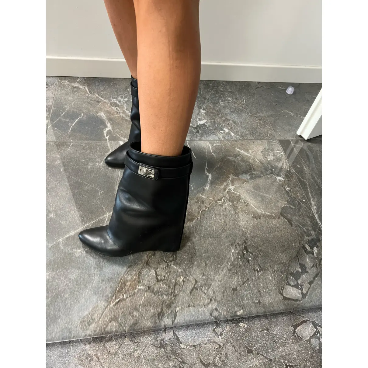 Buy Givenchy Shark leather ankle boots online
