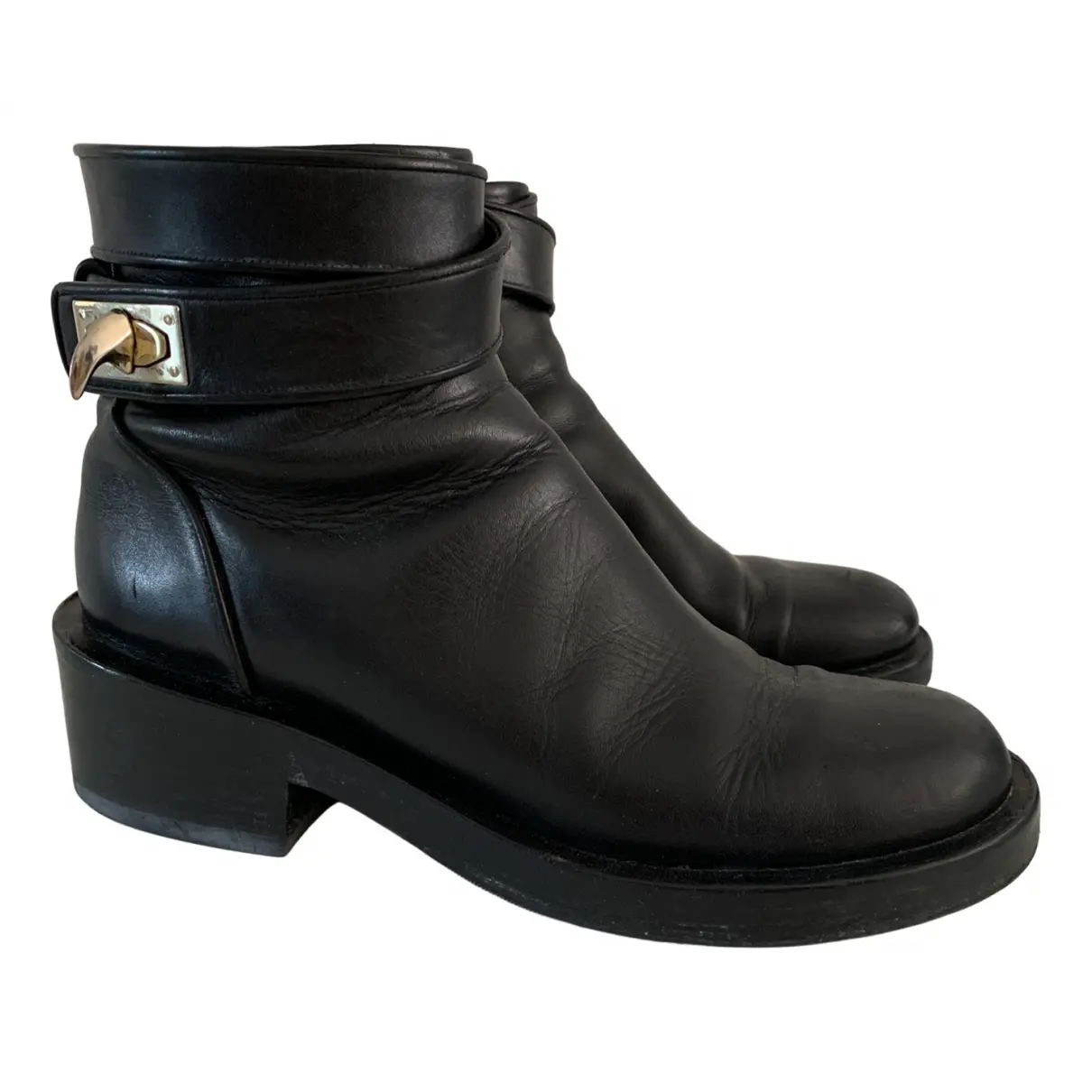 Shark leather ankle boots Givenchy