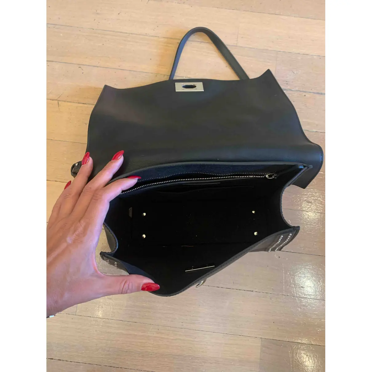 Shark leather tote Givenchy