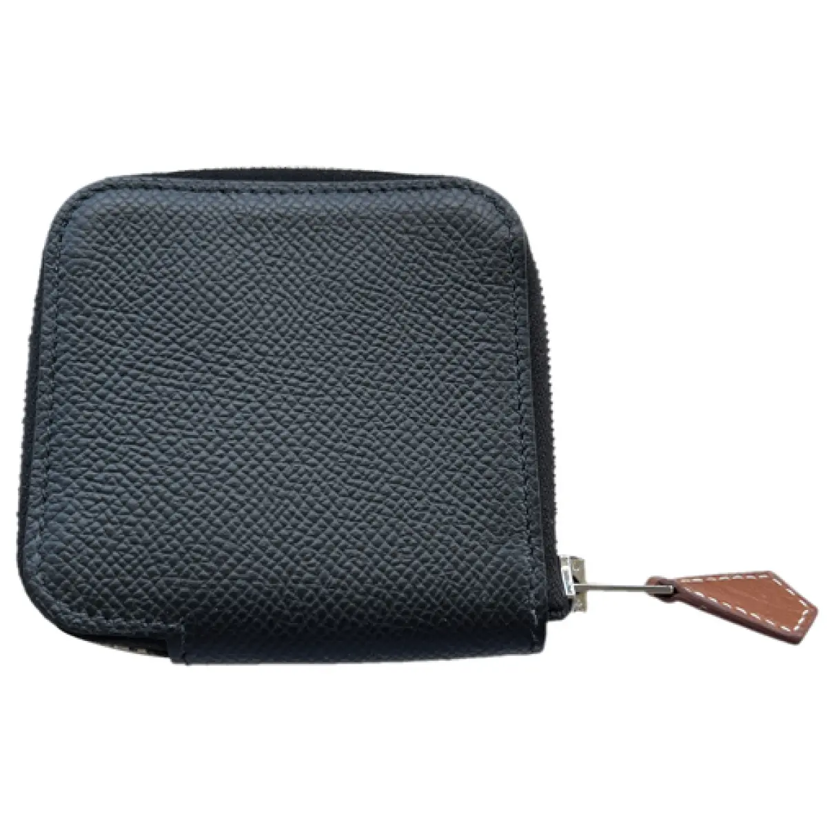 Silk'in leather purse