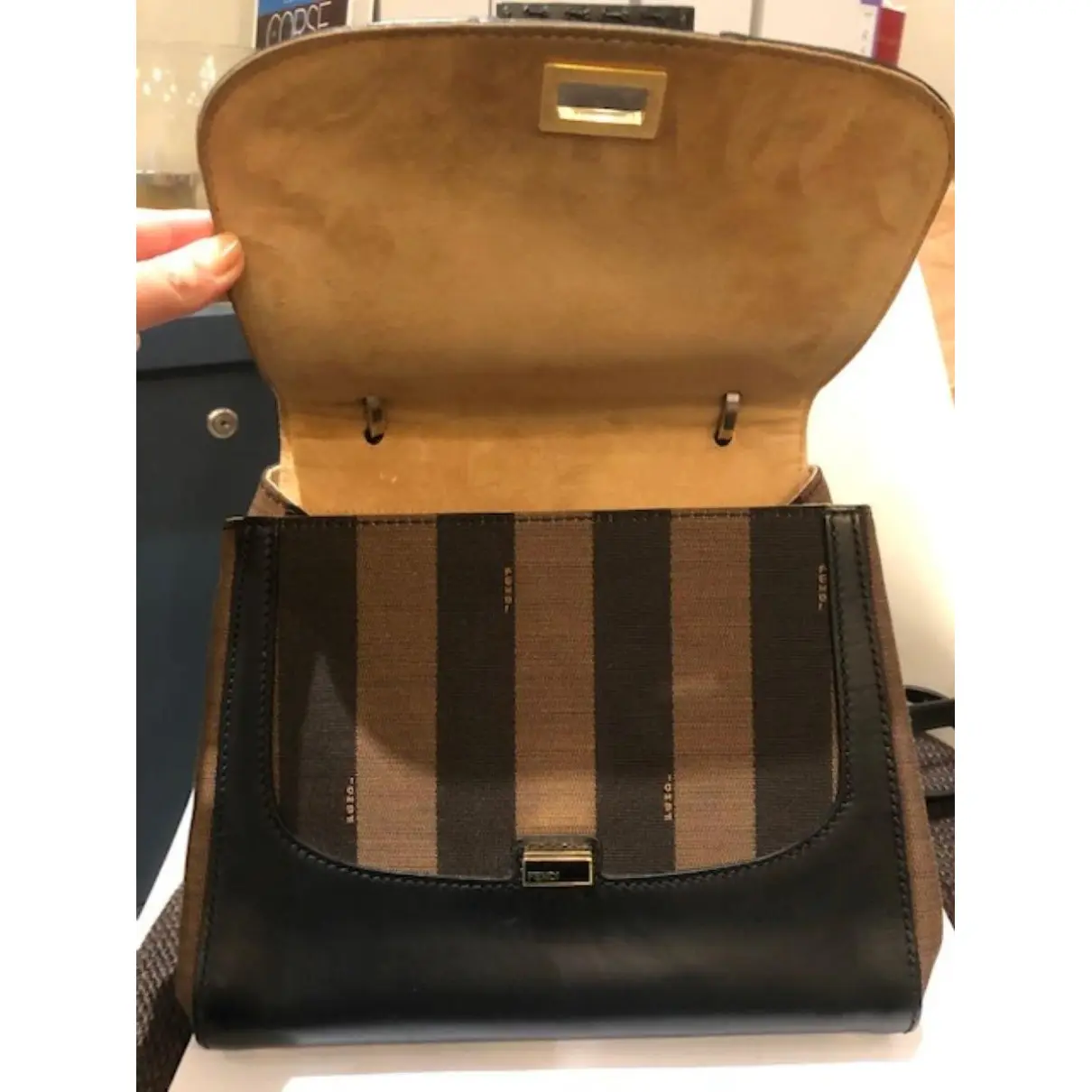 Silvana leather handbag Fendi