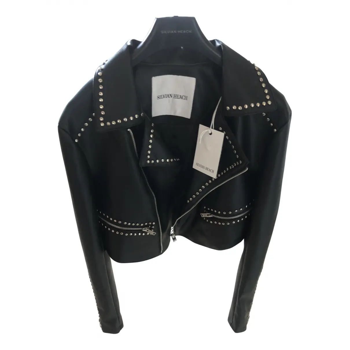 Leather biker jacket Silvian Heach