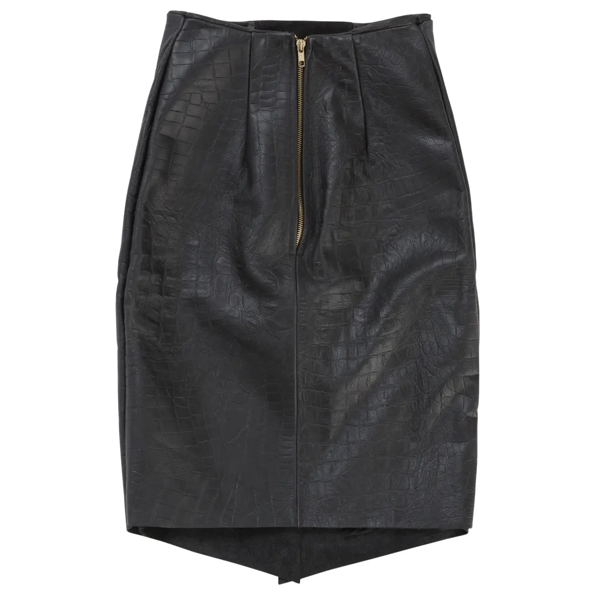 Tessa Brasier Black Leather Skirt for sale
