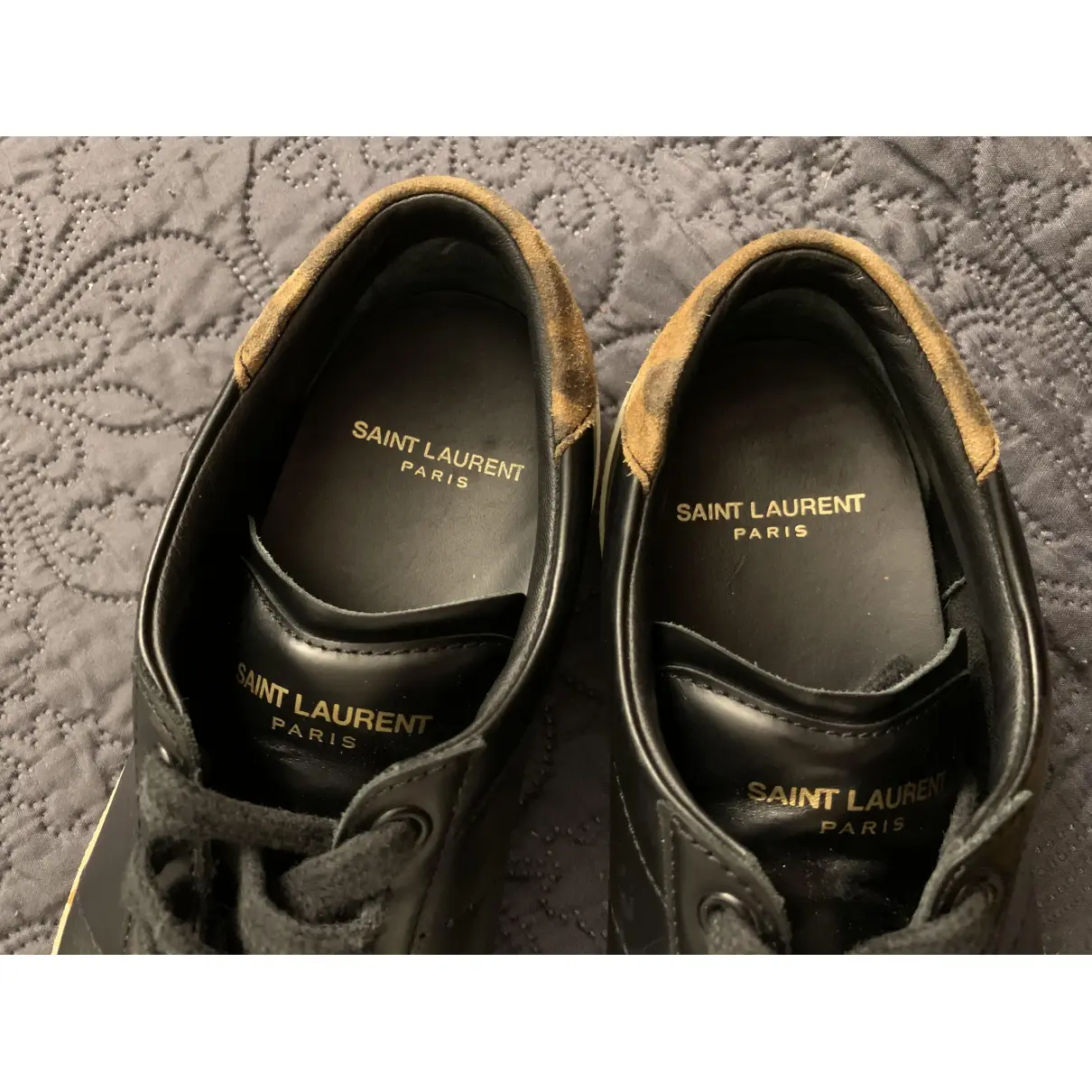 SL/01 leather trainers Saint Laurent