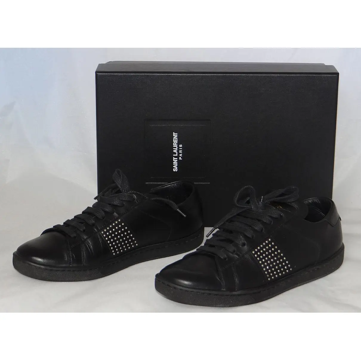 Buy Saint Laurent SL/01 leather trainers online