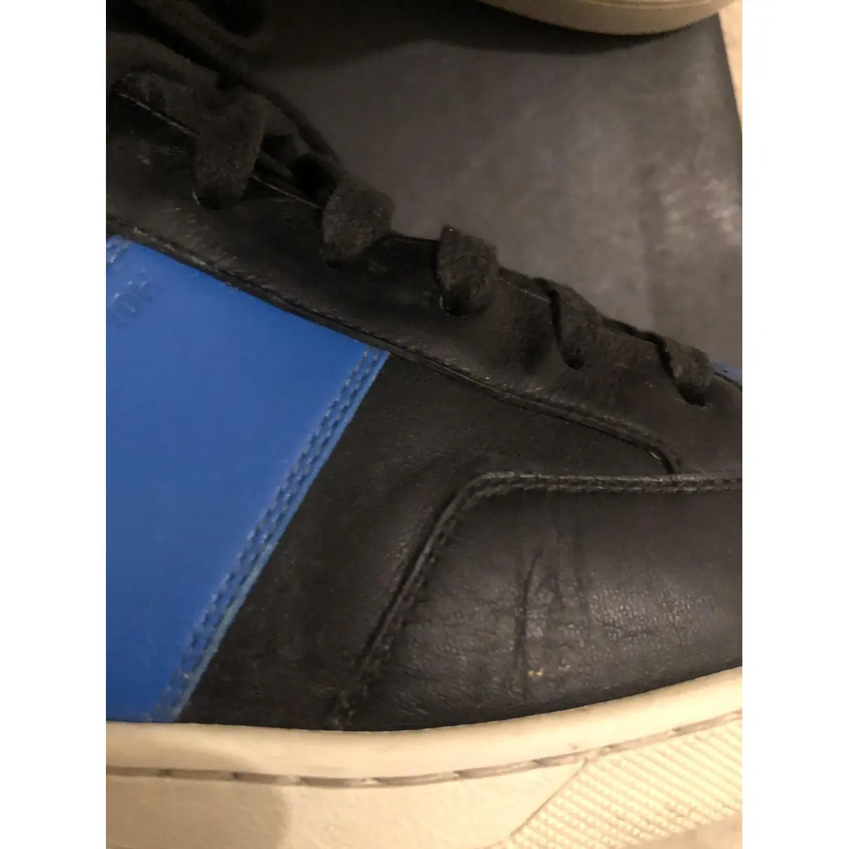 Buy Saint Laurent SL/100H leather high trainers online