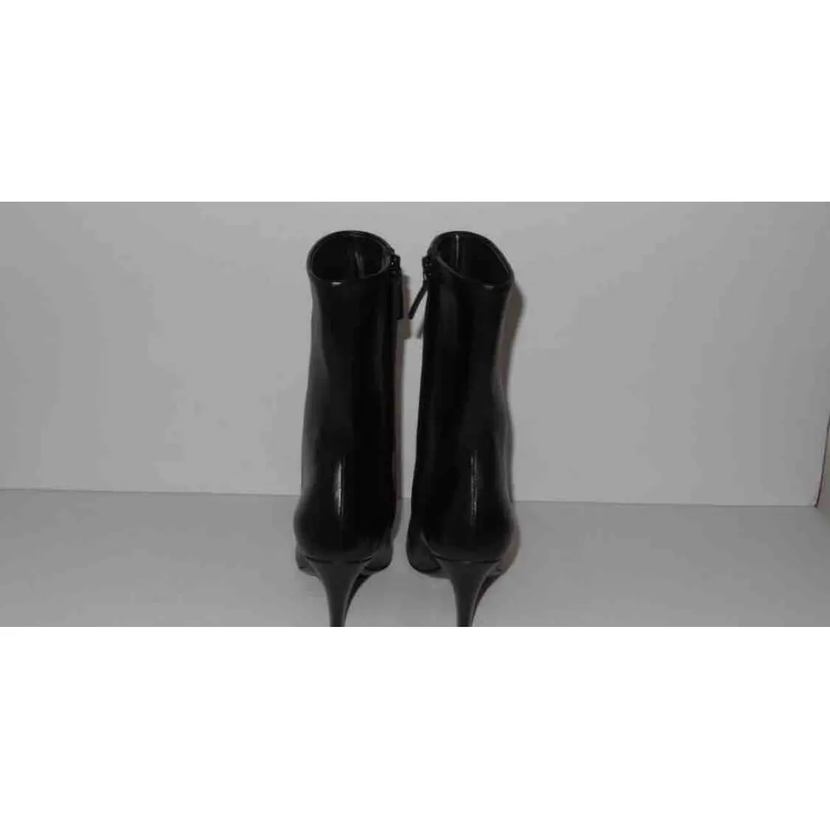 Slash leather boots Balenciaga