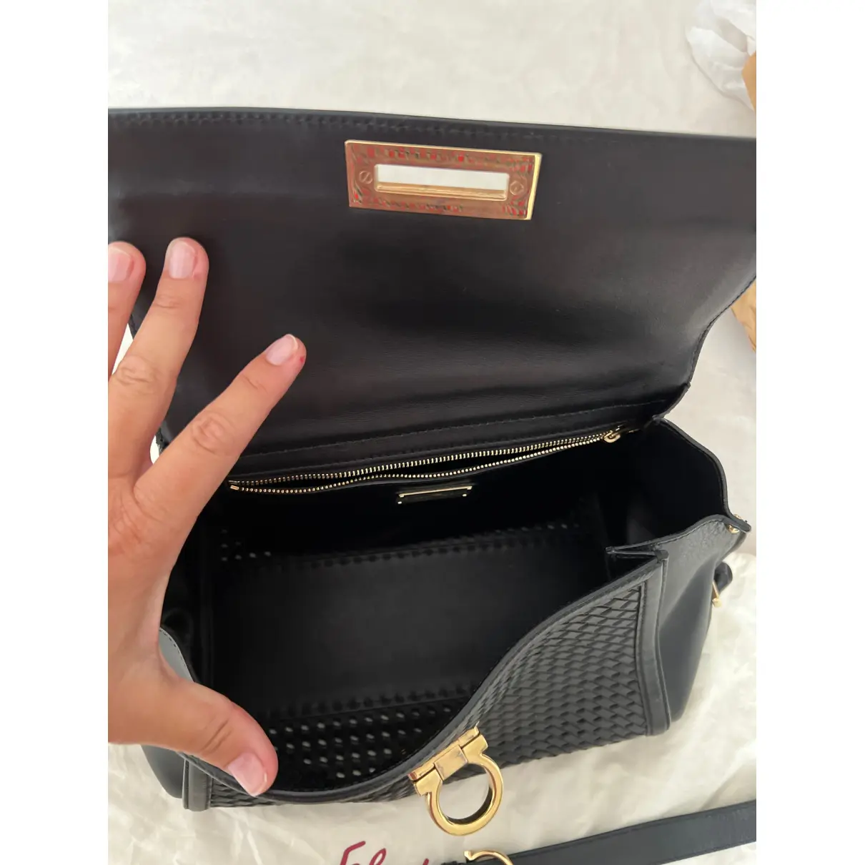 Sofia leather handbag Salvatore Ferragamo