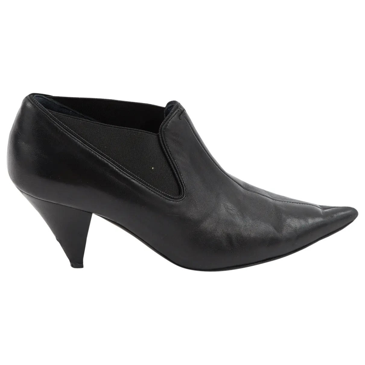 Soft V Neck leather heels Celine