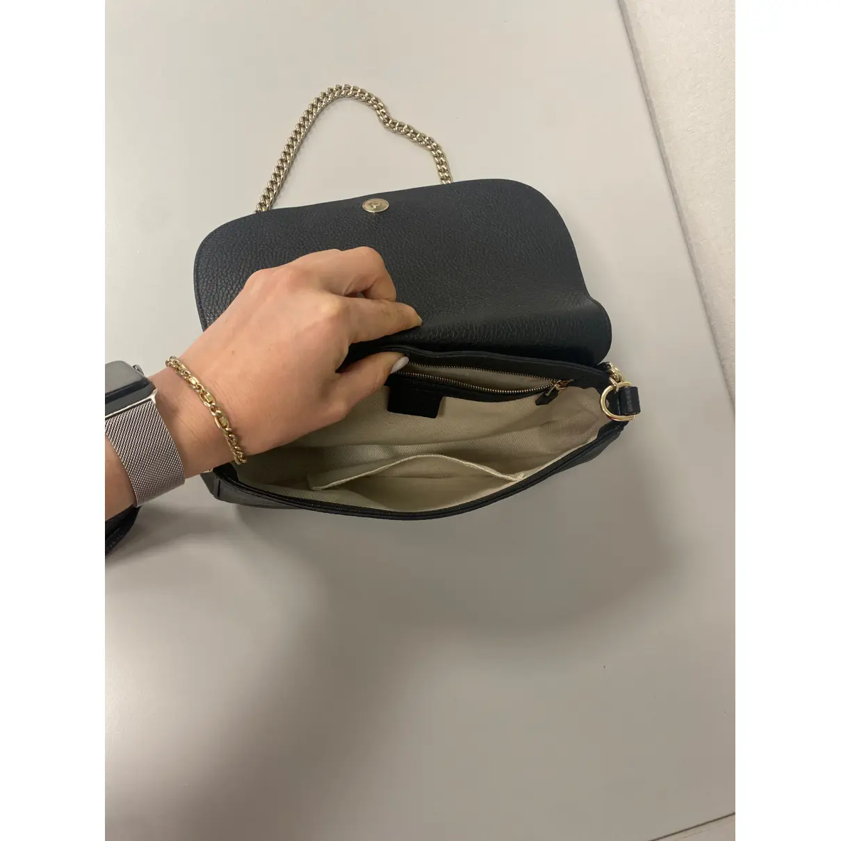 Soho Flap leather handbag Gucci