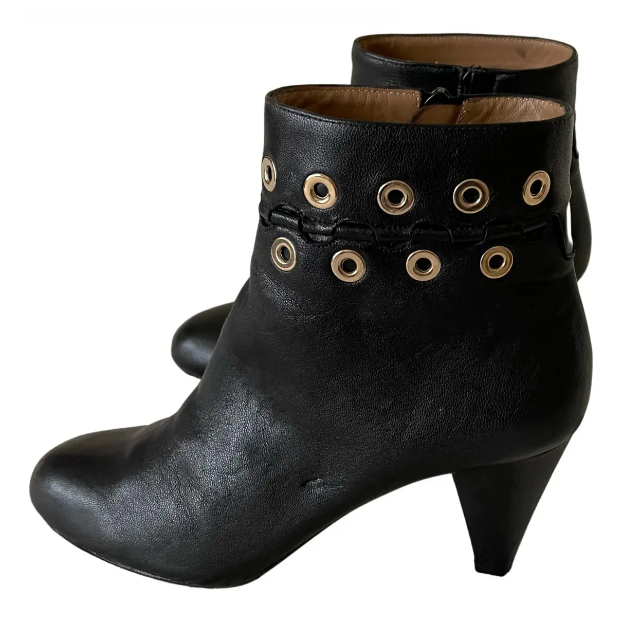 Leather ankle boots Sonia Rykiel