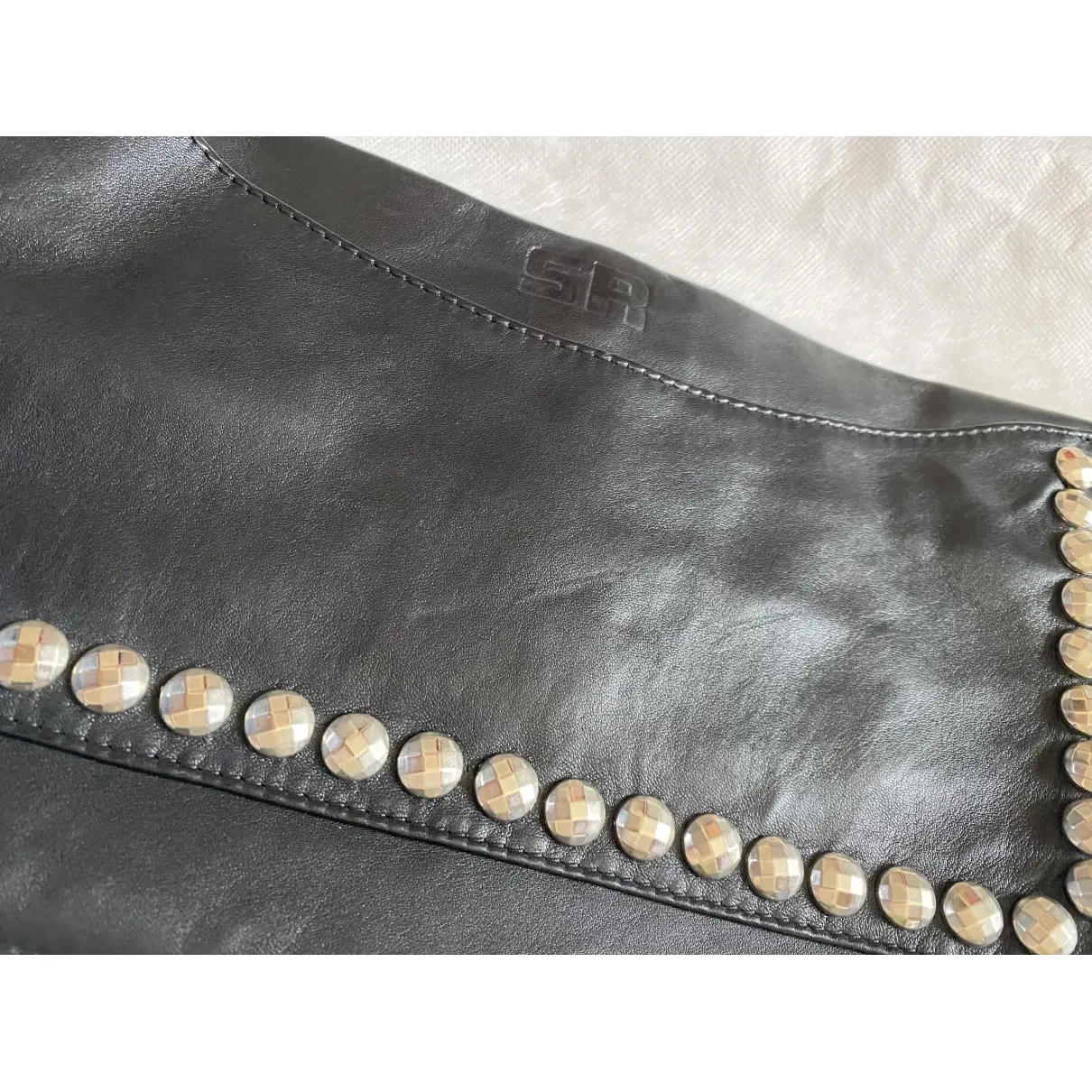 Leather clutch bag Sonia Rykiel