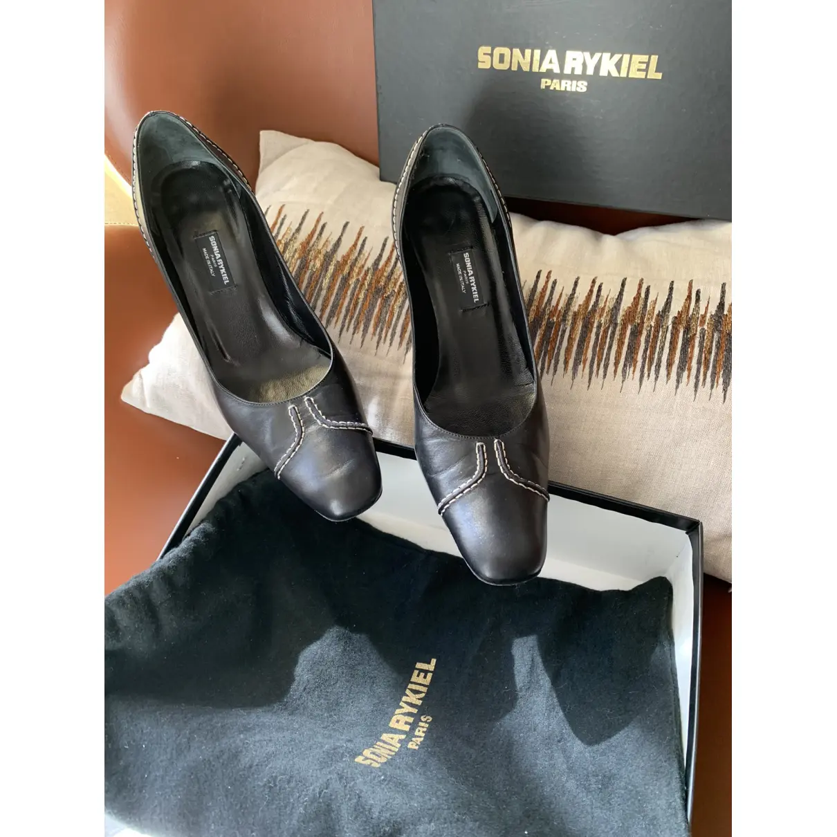 Leather heels Sonia Rykiel - Vintage