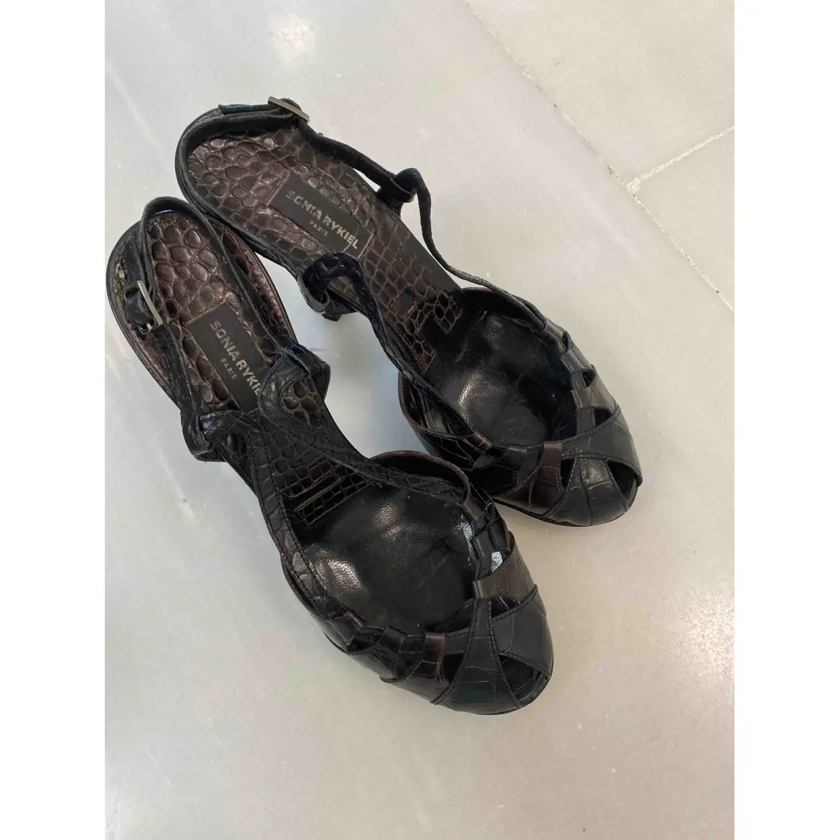 Leather sandals Sonia Rykiel - Vintage
