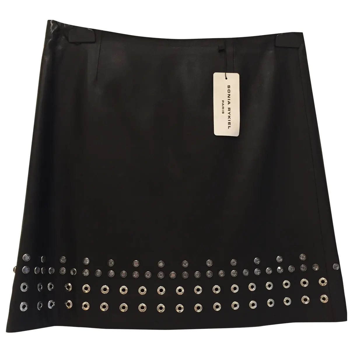 Leather mini skirt Sonia Rykiel - Vintage
