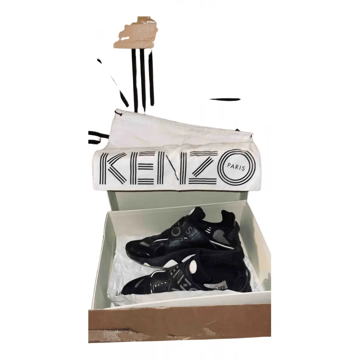 Buy Kenzo Sonic leather low trainers online