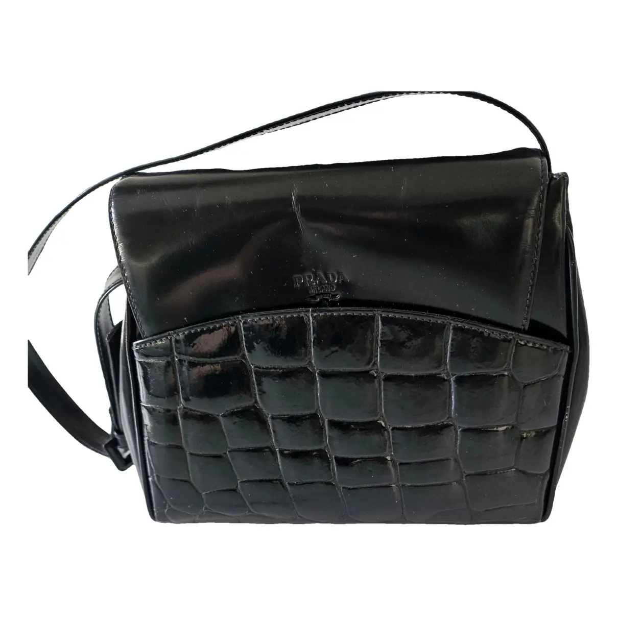 Spectrum leather handbag