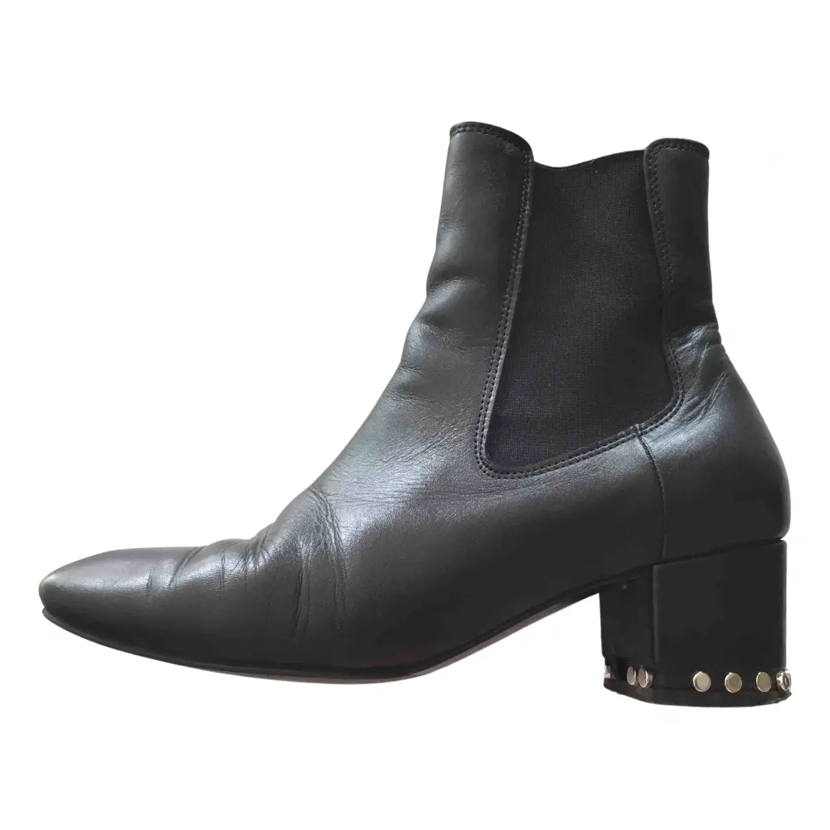 Spring Summer 2020 leather ankle boots Claudie Pierlot
