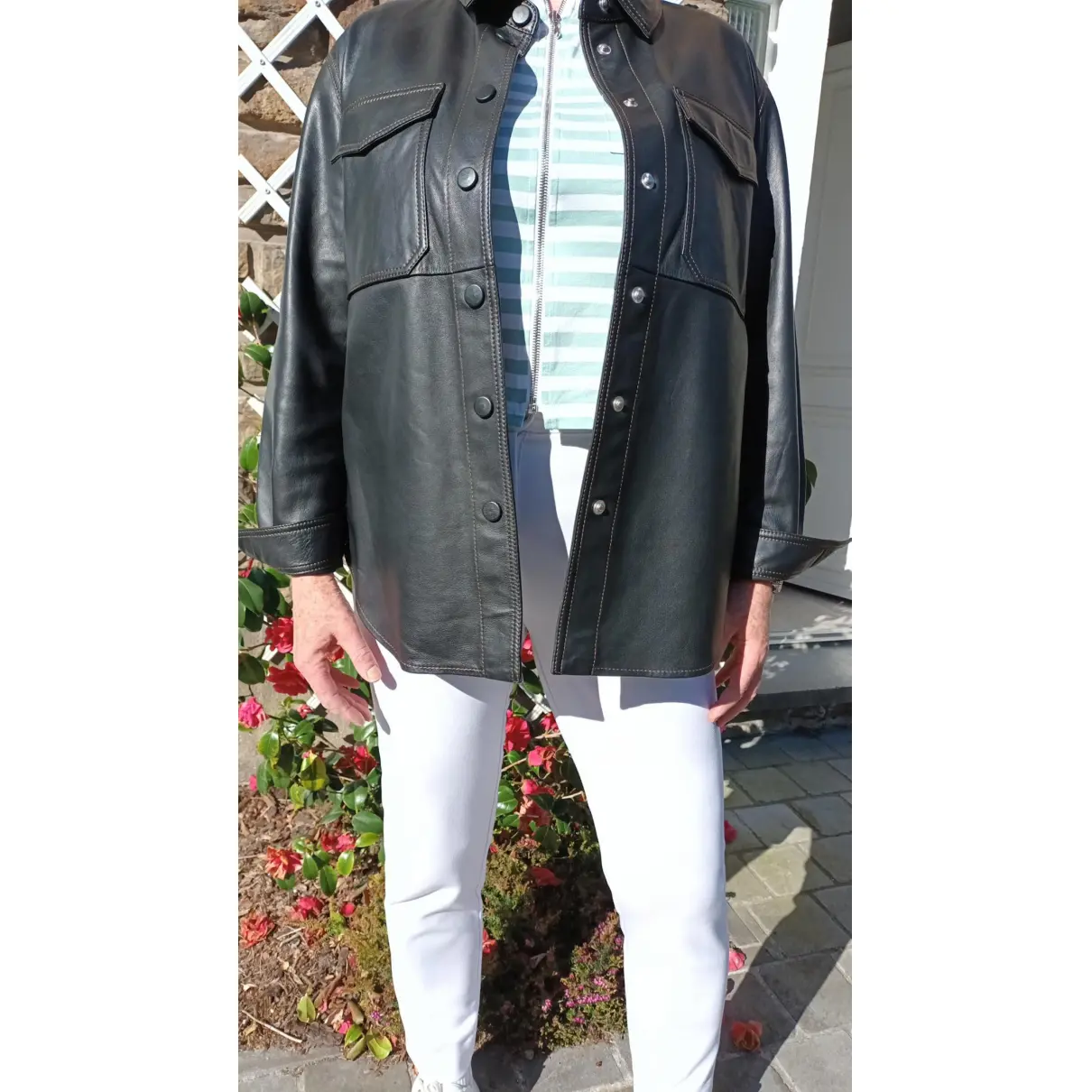 Spring Summer 2020 leather jacket Claudie Pierlot