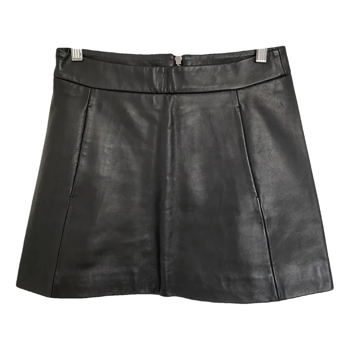 Spring Summer 2020 leather mini skirt