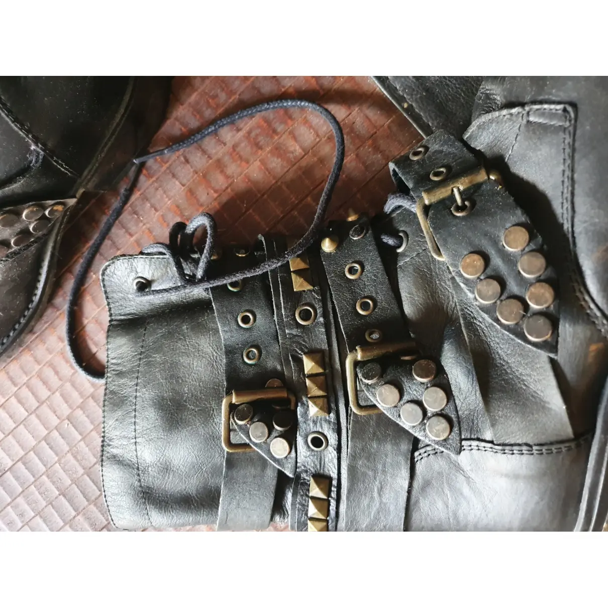 Buy Steve Madden Leather biker boots online