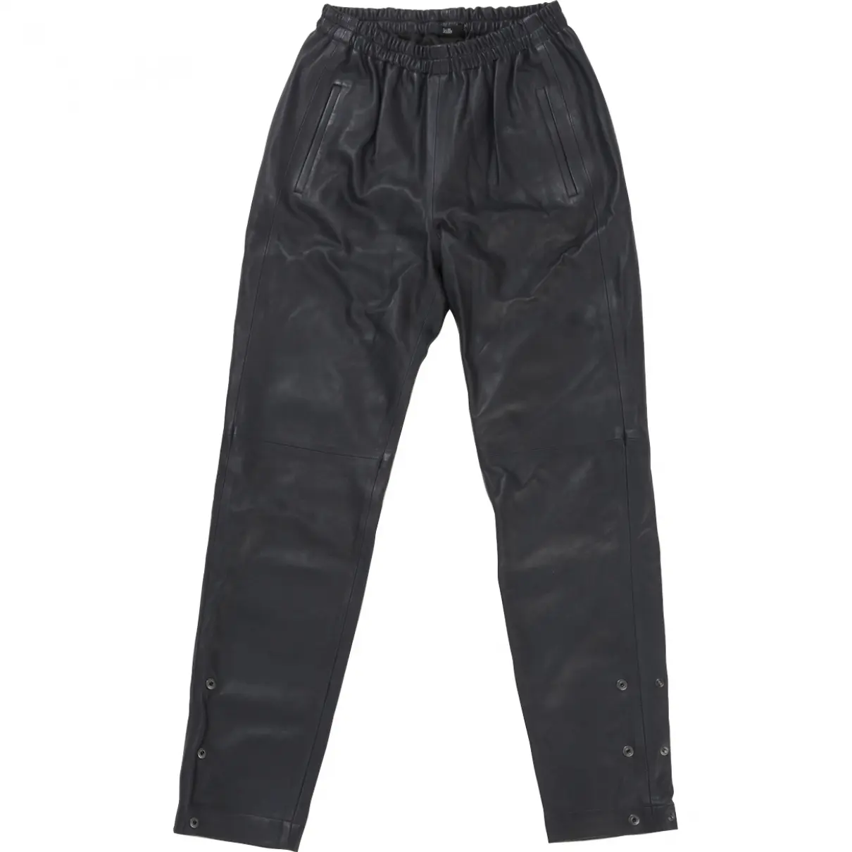 Black Leather Trousers Autre Marque