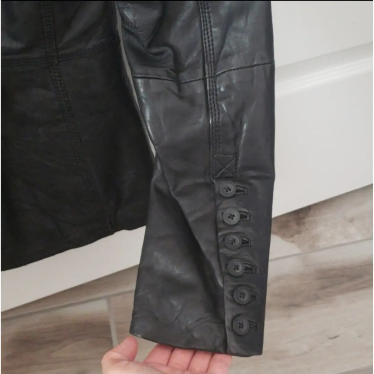 Leather jacket SUPERDRY