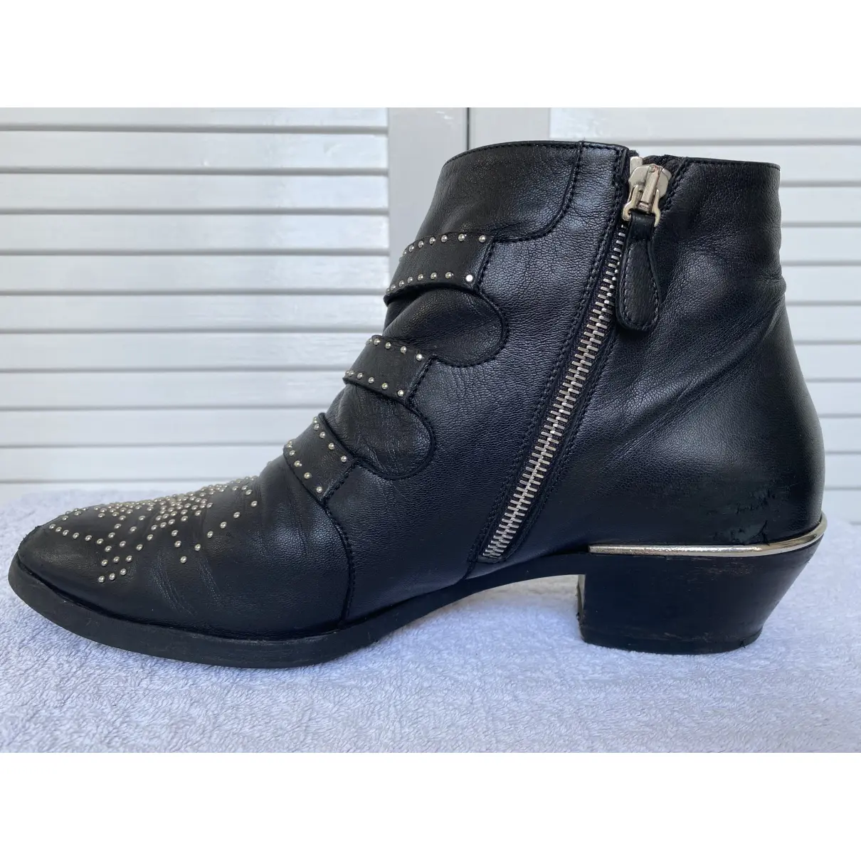 Susanna leather western boots Chloé