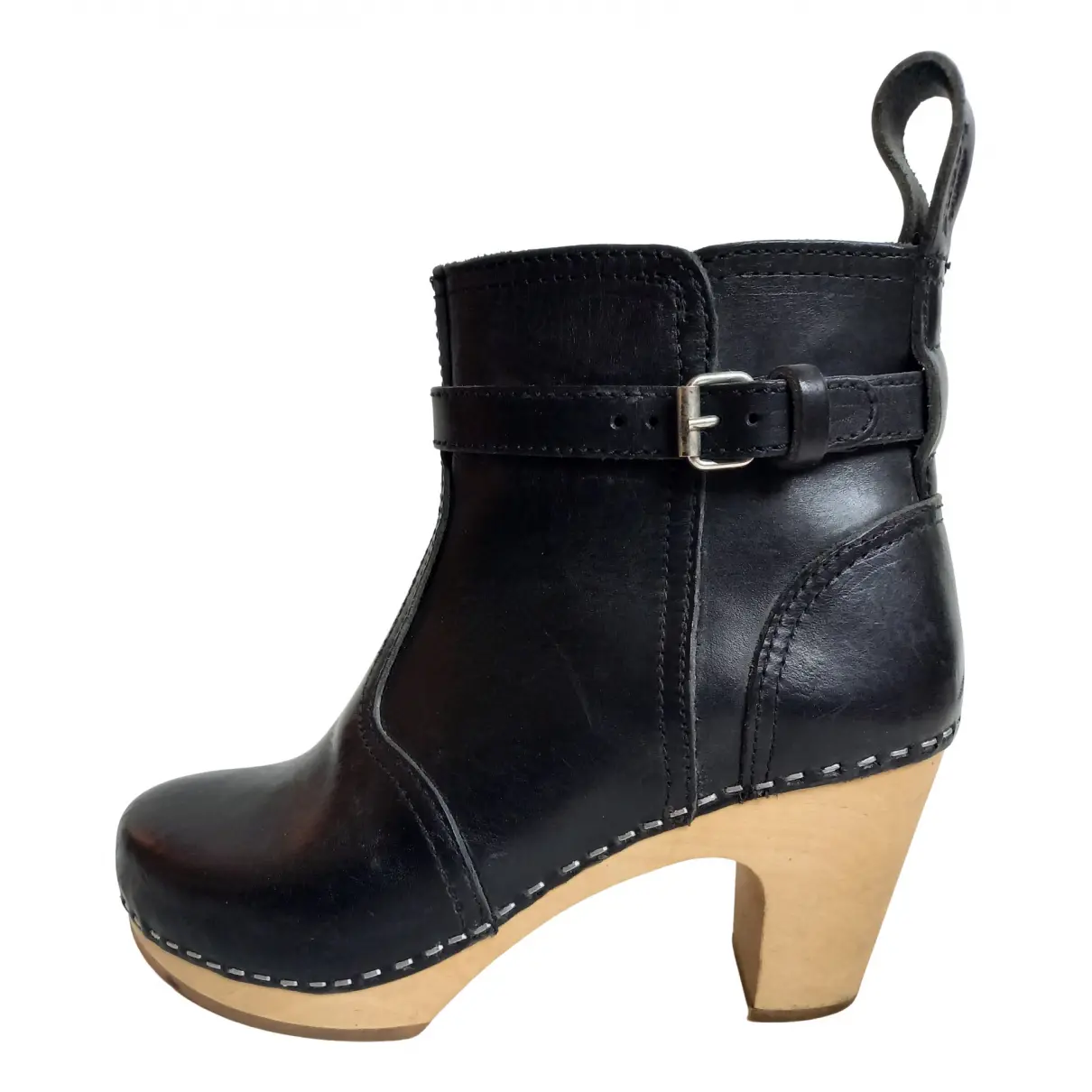 Leather ankle boots Swedish Hasbeens