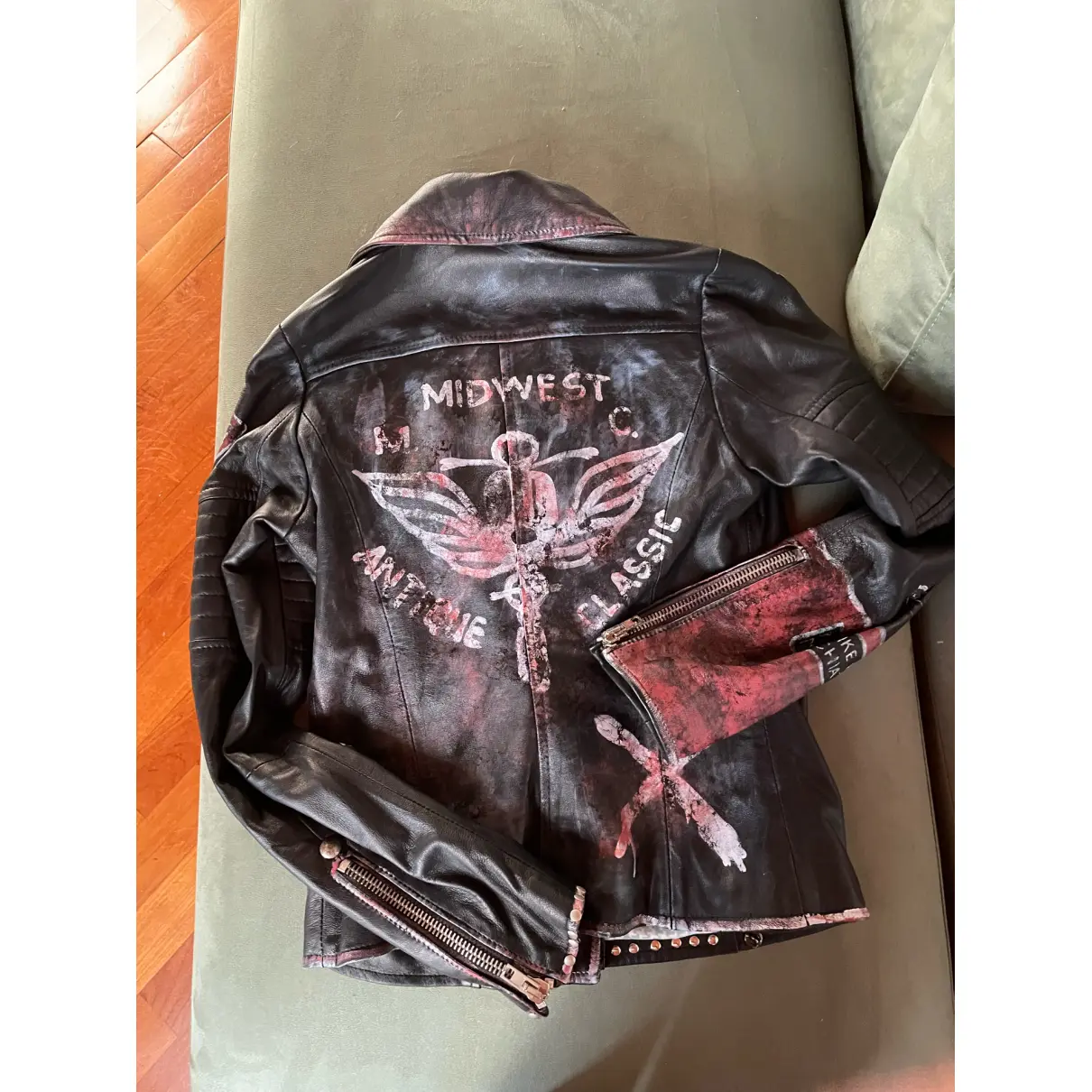 Buy S.W.O.R.D 6.6.44 Leather biker jacket online