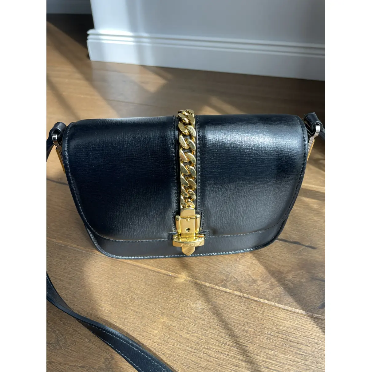 Buy Gucci Sylvie 1969 leather crossbody bag online - Vintage