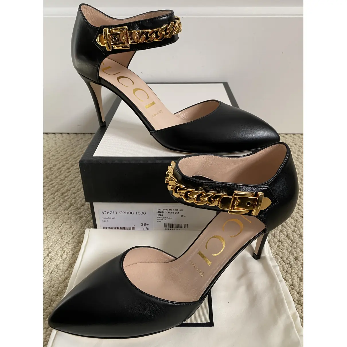 Buy Gucci Sylvie leather heels online